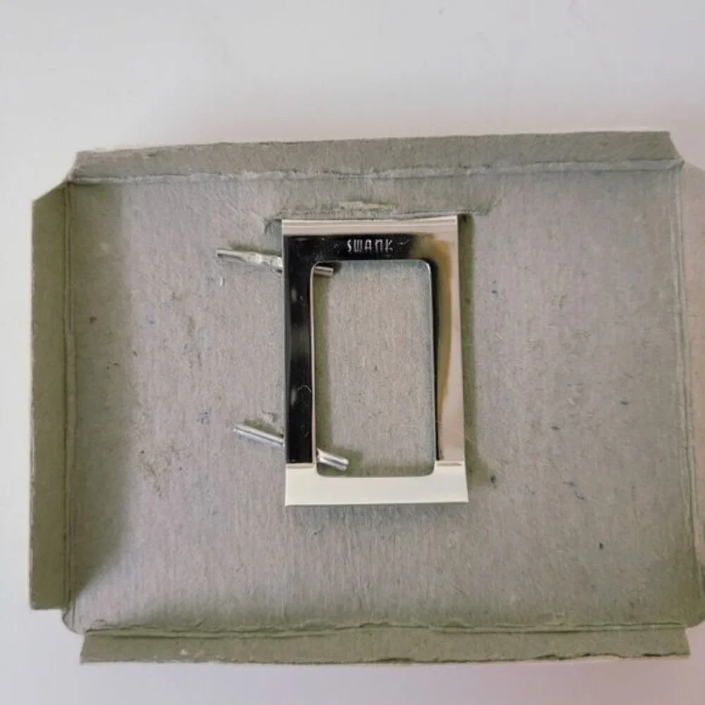 SWANK Silver-tone Money Clip Vintage Dollar Sign In Box